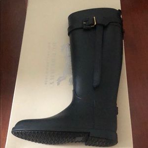 Burberry rain boots